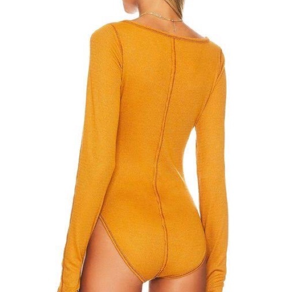 πFREE PEOPLE -NWT SLOANE BODYSUIT/ SzXS- soft and cozy-VERY TOASTY/ GREAT GIFT π - Picture 8 of 8